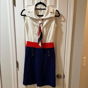 VINTAGE Red White and Blue Dress